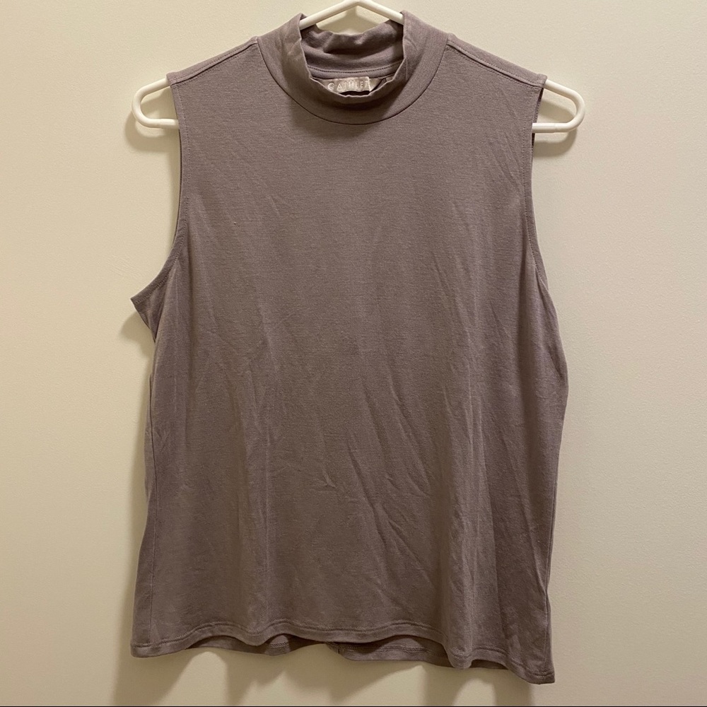 Athleta Threadlight Relaxed Turtleneck Top - Gray